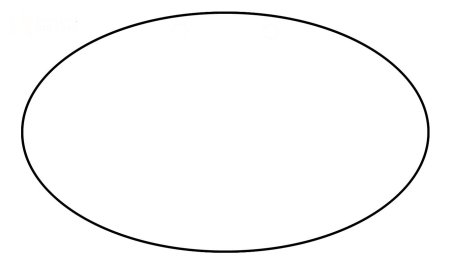 Овал трафарет для вырезания