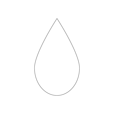 Лепесток трафарет для вырезания