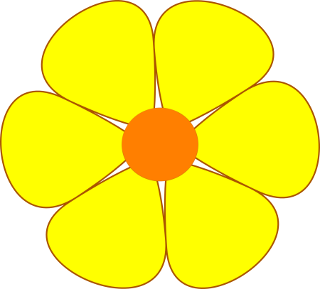 Цветы для вырезания цветные