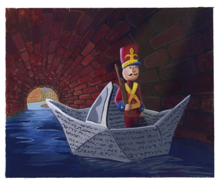 Стойкий оловянный солдатик на кораблике