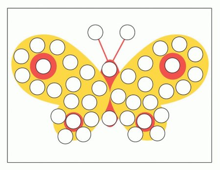 Шаблон для выкладывания пуговицами