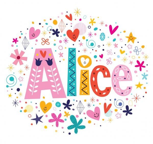 Алиса надпись красиво