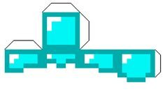 Майнкрафт из бумаги шлем