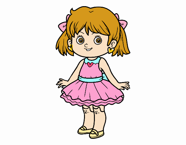 Девочка Аня рисунок для детей