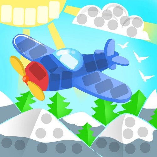 Аппликация на тему авиации