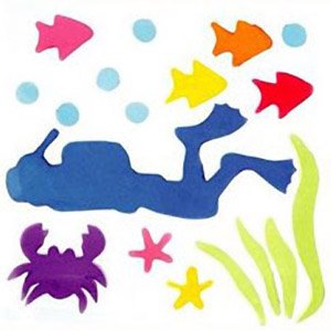 Аппликация аквалангист