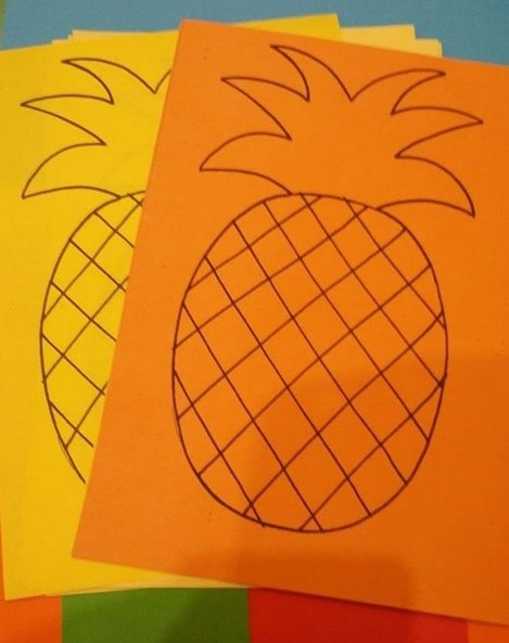 Объемная аппликация ананас