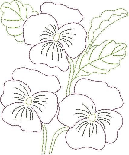 Трафареты для вышивки гладью