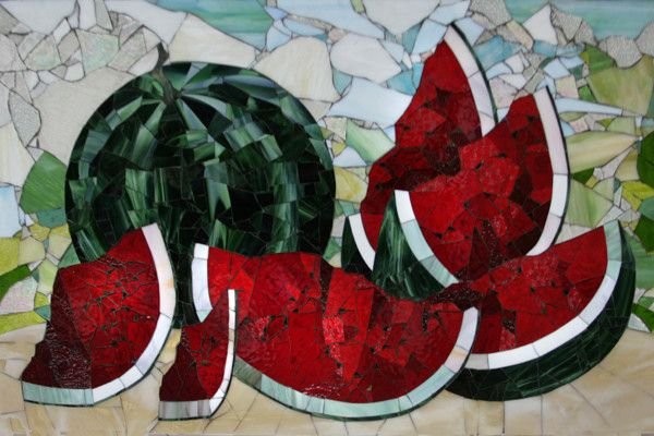 Натюрморт в технике мозаика