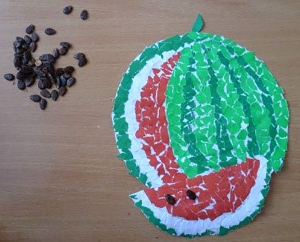 Поделки из рваной бумаги