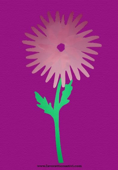 Хризантема поделка из бумаги для детей