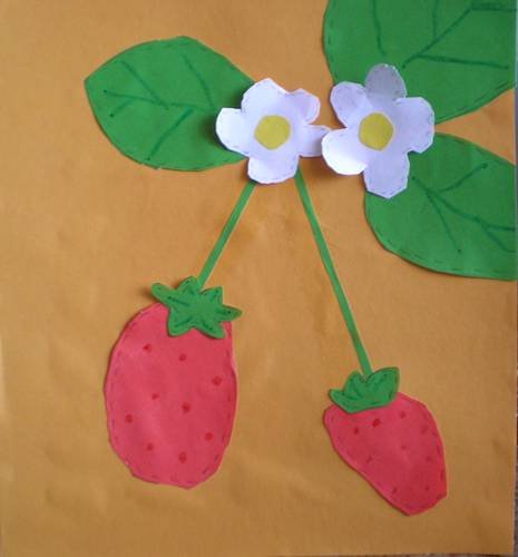 Аппликация земляника
