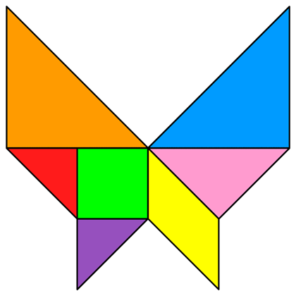 Танграм насекомые схемы