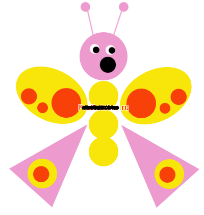 Аппликация из геометрических фигур