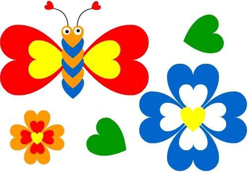 Аппликация. Бабочки