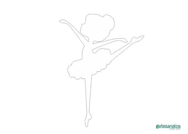 Балерина печать