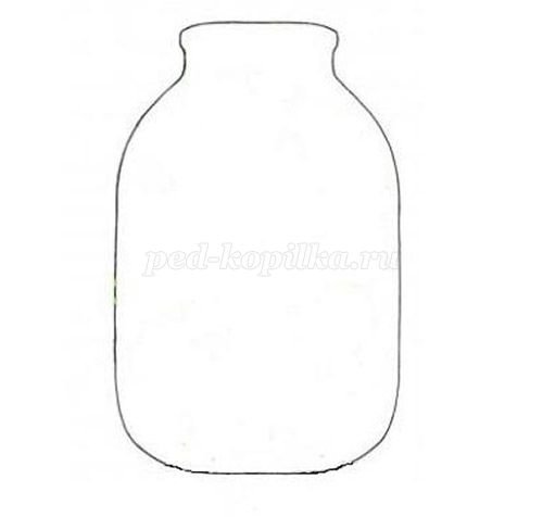 Банка для аппликации