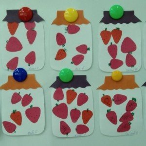 Аппликация банка варенья для Карлсона старшая группа