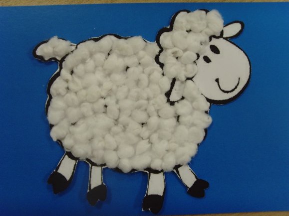 Овечка из ваты