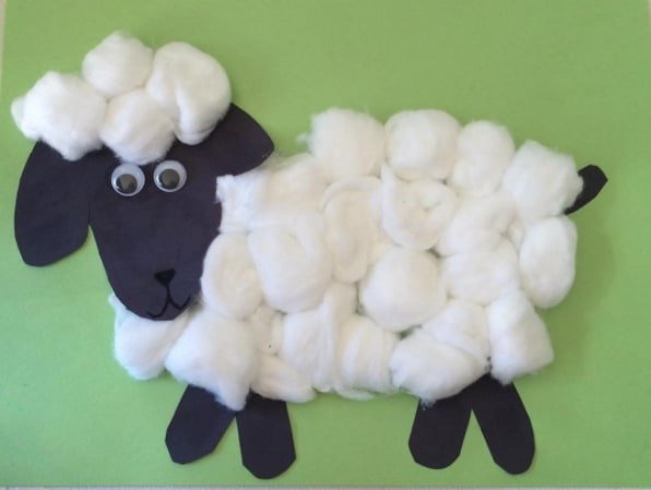 Поделка барашек