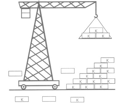 Строительные краны карандашом