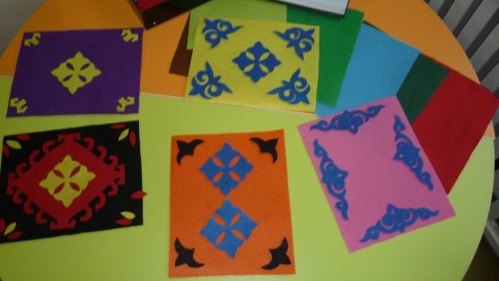 Башкирский ковер аппликация