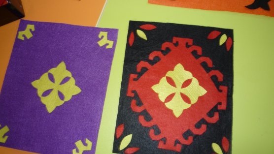 Аппликация орнамент на ковре