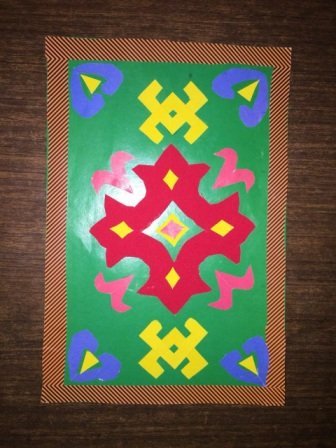 Башкирские узоры на коврах