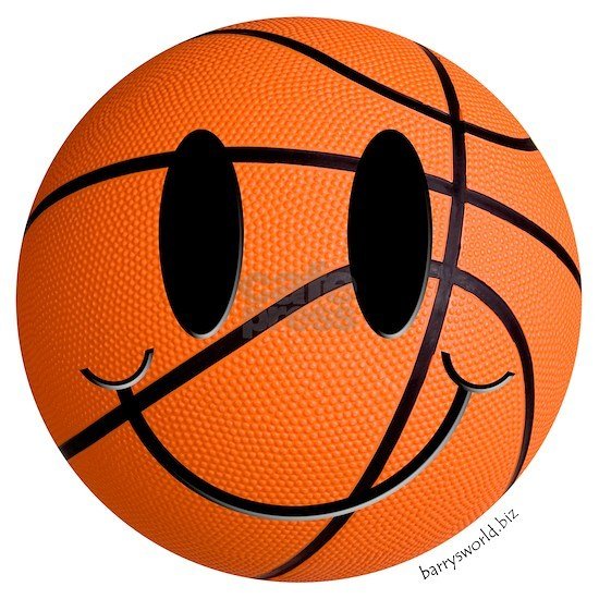 Баскетбольный мяч с лицом