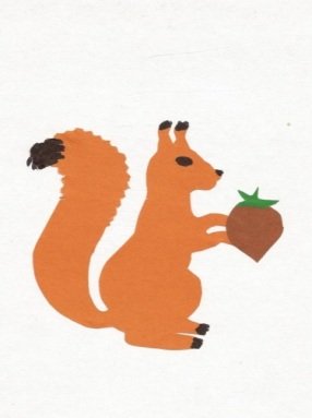 Аппликация Белочка в подготовительной группе