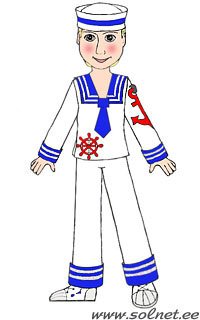 Матрос рисование в старшей группе