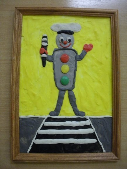 Аппликация на тему дорожное движение