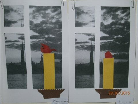 Аппликация в старшей группе на тему блокада Ленинграда