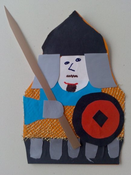 Аппликация богатырь