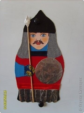Поделка богатырь