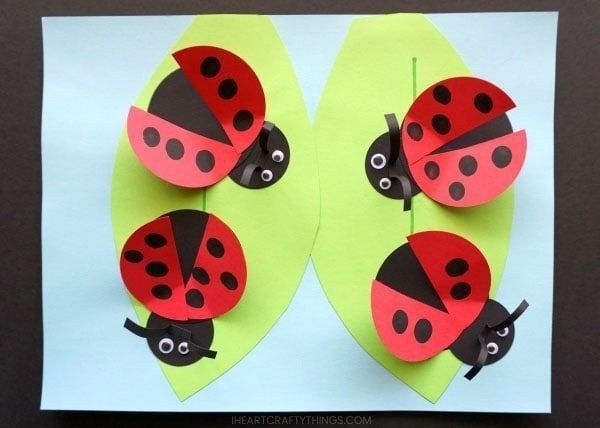Божья коровка поделка из бумаги