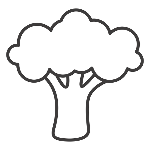 Брокколи трафарет