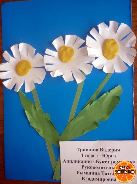 Аппликация Ромашка