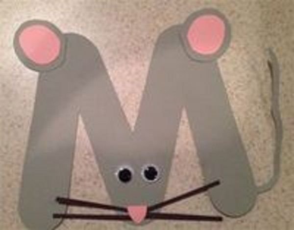 Буква и поделка для дошкольников