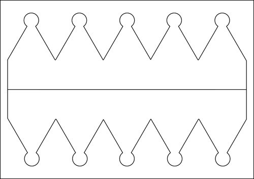 Корона трафарет
