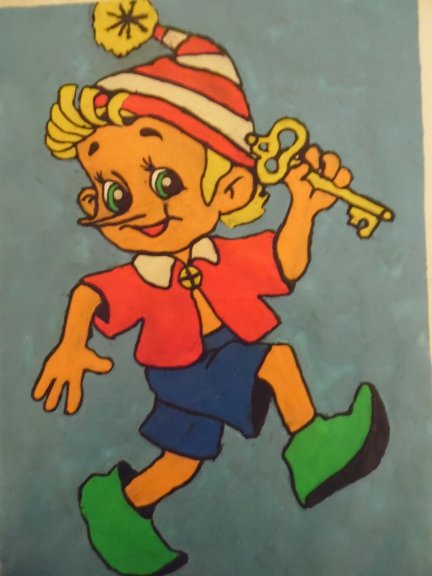 Поделка Буратино для детей