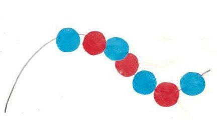 Бусы аппликация в средней группе