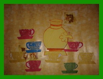 Аппликация самовар в средней группе