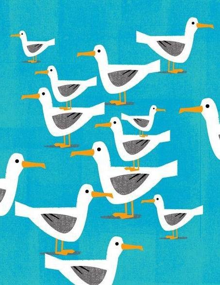 Стилизованные Чайки