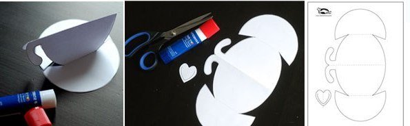 Чашка с блюдцем из картона