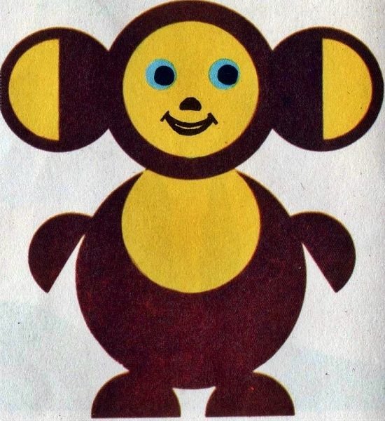 Аппликация из кружочков