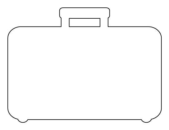 Трафарет сумки для аппликации