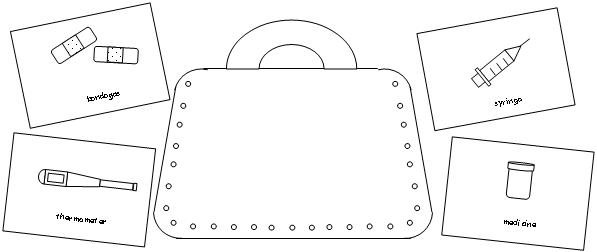 Сумочка шаблон для аппликации