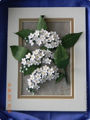 Аппликация черемуха