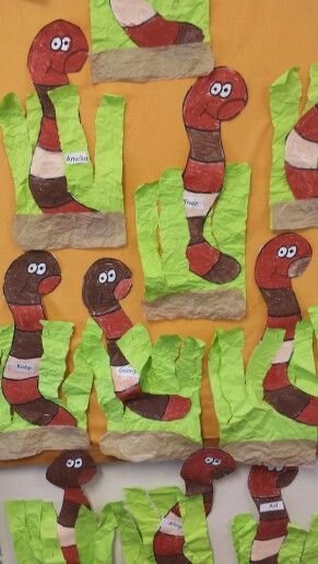 Червячок поделка для детей